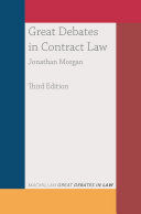 GREAT DEBATES IN CONTRACT LAW