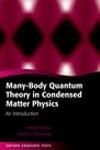 MANY-BODY QUANTUM THEORY IN CONDENSED MATTER PHYSICS. AN INTRODUCTION
