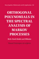 ORTHOGONAL POLYNOMIALS IN THE SPECTRAL ANALYSIS OF MARKOV PROCESSES